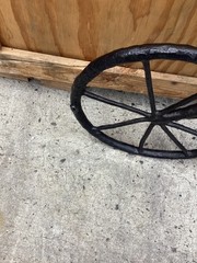 Large Wrought Iron & High Wheel Bicycle Decor 47”x Tall 52”Longx5”Deep