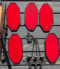 Lot 8 Vintage Homco Medieval Wall Plaques Spanish Conquistador MCM Decor USA