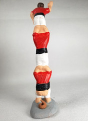 Rare Three Acrobats Totem Caganer Pottery Marked XMas 2001 Rosa Maria Galia