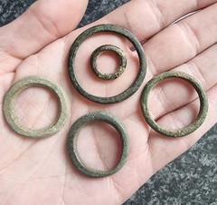 Celtic Ring Proto Money Ancient Currency Bronze Antique Metal Detecting Find (4)