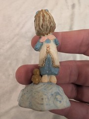 Betsey Clark Figurine Vintage 1975 Hallmark Cards 3” Girl with Star & Bird