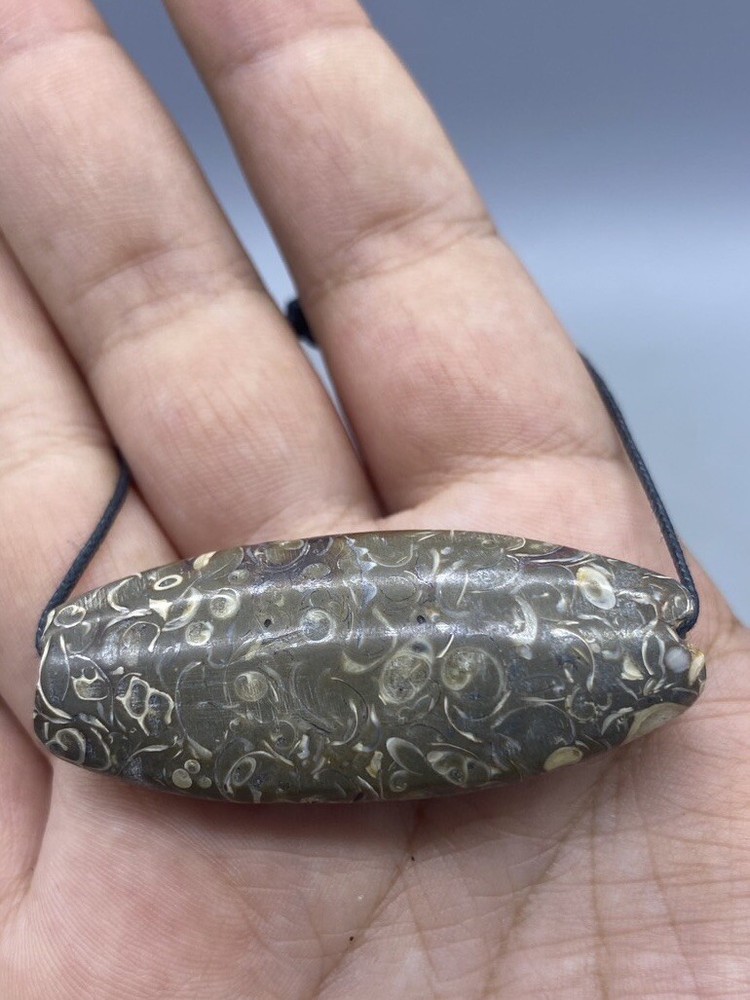 Rare Ancient Silk Road Natural Jasper Stone From Central Asia Bead