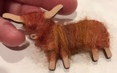 NEW Small “Hairy Coo” Pin from Scotland, UK Great Britain Highland Cattle Lapel