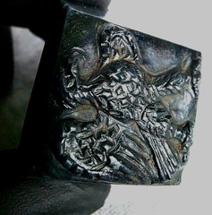 300 BC Authentic Ancient Roman hololith Ring Engraved Gemstone Depict Eagle