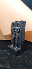 Rare Ancient Egyptian Statue Khafre and His Wife Pharaonic Antiques BC Antique