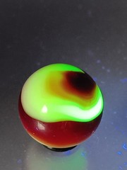 .70″ Akro Oxblood Corkscrew UV Reactive Marble- #CE141