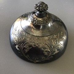 Dome Cover Flower Design Unknown Vintage Antique