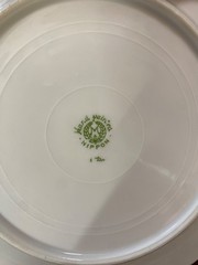 Set 7 Nippon Hand Painted 7.5” Dessert/Salad Plates Flowers Gold Detail 1900’s