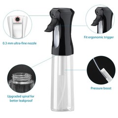 THINTON Mist Spray Bottle for Hair (10oz/300ml) – 2 Pcs 300ml, Black, White