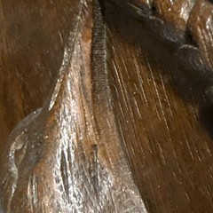 Antique French Hand Carved Oak Bird Relief Wall Panel Plaque Game Bird 21″