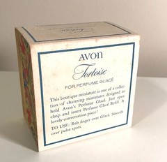 Avon TORTOISE for Perfume Glacé, Charming Miniature, 1971 Pre-owned & Un-used.