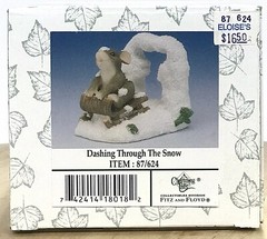Charming Tails Dashing Through The Snow Item 87/624 Original Box & Packaging