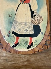 3 Vintage Norwegian Wood Wall Hangings – Bread boards 7” Made In Norway