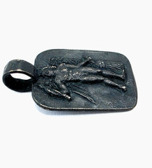 Ancient Greek Silver Pendant Eros Cupid Winged God of Love Artifact 200 BC