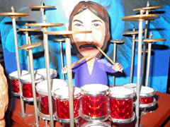 Rush Music Band by John Lamouranne The Egg Man Sculpture 2014 behind Glass RARE