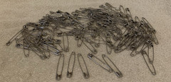 144 Pc Unbranded 2″ Silver Metal Safety Pins For Quilters / Crafting – Unused