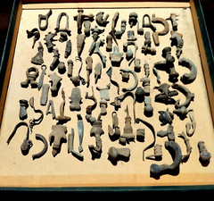Lot of 10 Roman Bronze Fibulae Metal detecting finds