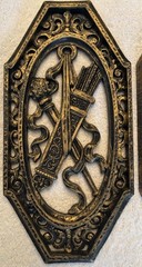 VTG Homco Syroco Medieval Gothic Weapon & Armor Themed Plastic 4 Wall Plaques