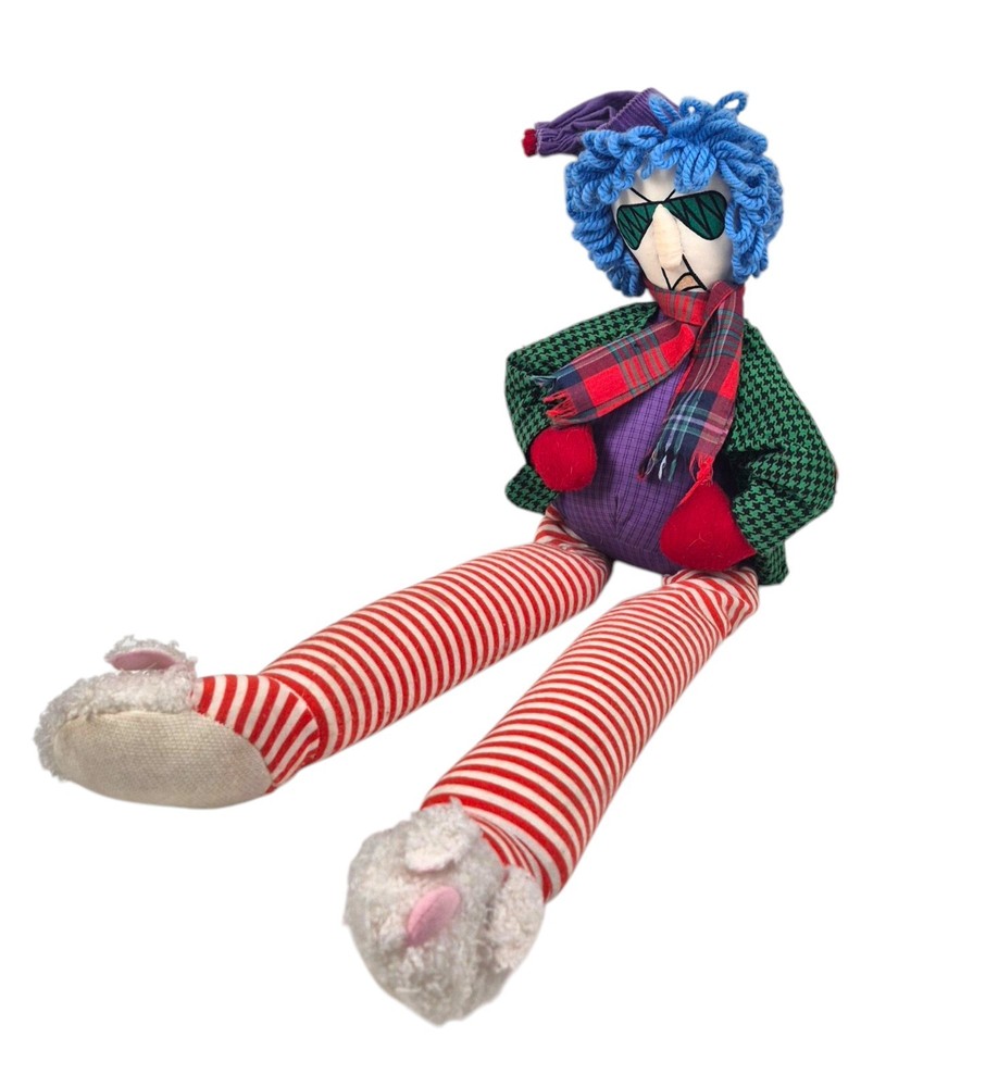 1990s Vintage Mad Maxine Plush Doll Weighted Bottom, Door Draft Stopper Hallmark