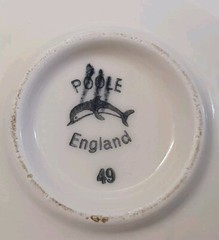 🔶️SGND 49 RETRO VINTAGE SPACE AGE POOLE POTTERY PLATE MOD MODERNIST POP ATOMIC