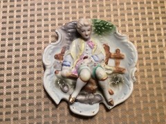 CERAMIC PEOPLE WALL HANGINGS SET of 5 JAPAN (Occupied) NEW LOWER PRICE