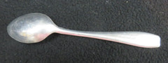 Vintage 1960 Miniature Child Play Jelly Spoon Stainless Beaded Flat Switzerland