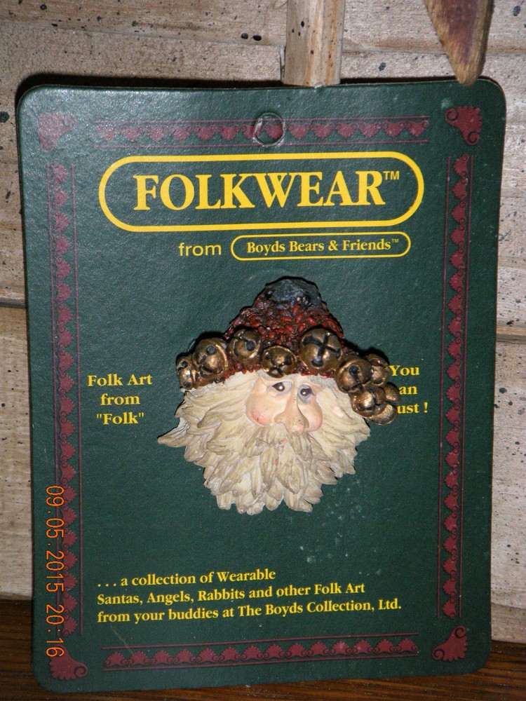 Boyds Bears 1995 ~NA-NICK OF THE NORTH~ FOLKWEAR PIN STYLE #2650