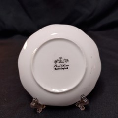 Vintage Ireland Souvenir Trinket Dish Fine Bone China Small Decorative Plate Rim