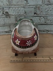 Fitz & Floyd Classic CHRISTMAS LODGE RABBIT Sleigh REPLACEMENT PIECE ONLY Candy