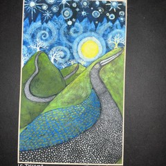 Julie B. Salazar Artist Signed & Matted “Un Dreams” New Mexico