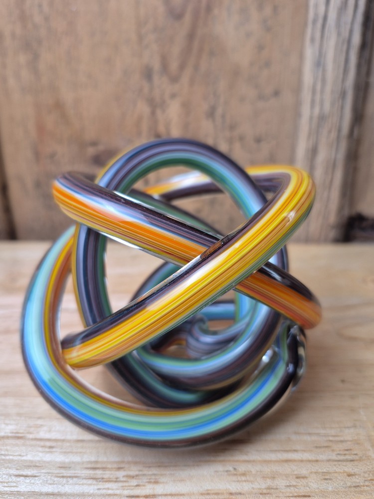 Hand Blown Glass Sculpture Art Glass Swirl