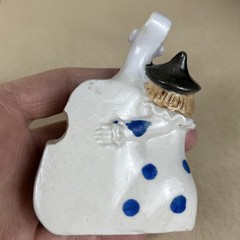 Vintage Clown & Bass Toothpick Holder Made In Japan
