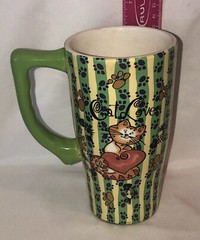 Large Ceramic Coffee Mug Cat Lovers