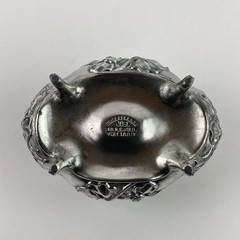 Vintage J.B. Signifies The Best Art Nouveau Silver plate Floral Trinket Box