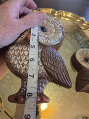 vintage 1970s Home Interior “Homco” owl wall plaques