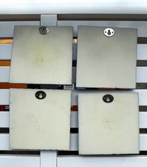 VTG French Kitchen Wall Plaques 3D Relief French Pottery IV Quimper Style Decor