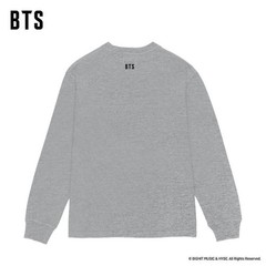 BTS Long Sleeve T-Shirt Gray Size Medium