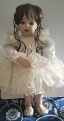 Porcelain One-of- Kind Artisan Doll – “Tibby” by doll Artisan Gwen Bentley
