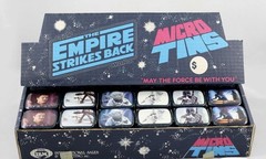 Vintage Star Wars Empire Strikes Back Micro Tins 1980 W/ 72 Tins Store Display
