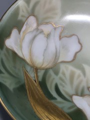 Vintage Hand-painted RS Germany Porcelain Bowl Art Nouveau Style Flowers