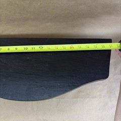 Vintage 1969 MCM DART HOMCO Black & Brown Wall Accent Display Shelf 3027