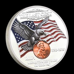The Last Cent R.I.P. Lincoln Commemorative Coin Collectible Gift