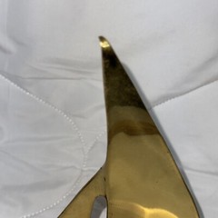 Vintage Brass Sailboat Modernist Design Mid Century Modern 71/2″ Tall