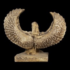 Authentic Ancient Egyptian Antiques Isis Winged Goddess Protection Statue BC