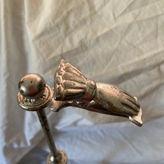 Vintage Glove Clip Display Stand Jewelry Holder Hand Shaped letters Signed