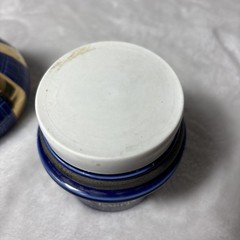 Rare Vintage Caviar Kaspia Paris Porcelain Onion Dome France Cobalt Gold