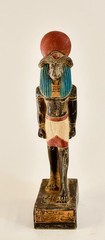 Antique Style Statue of Ancient Egyptian God Khnum Made in Egypt