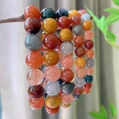 Natural Colored Rabbit Hair Quartz Bracelet