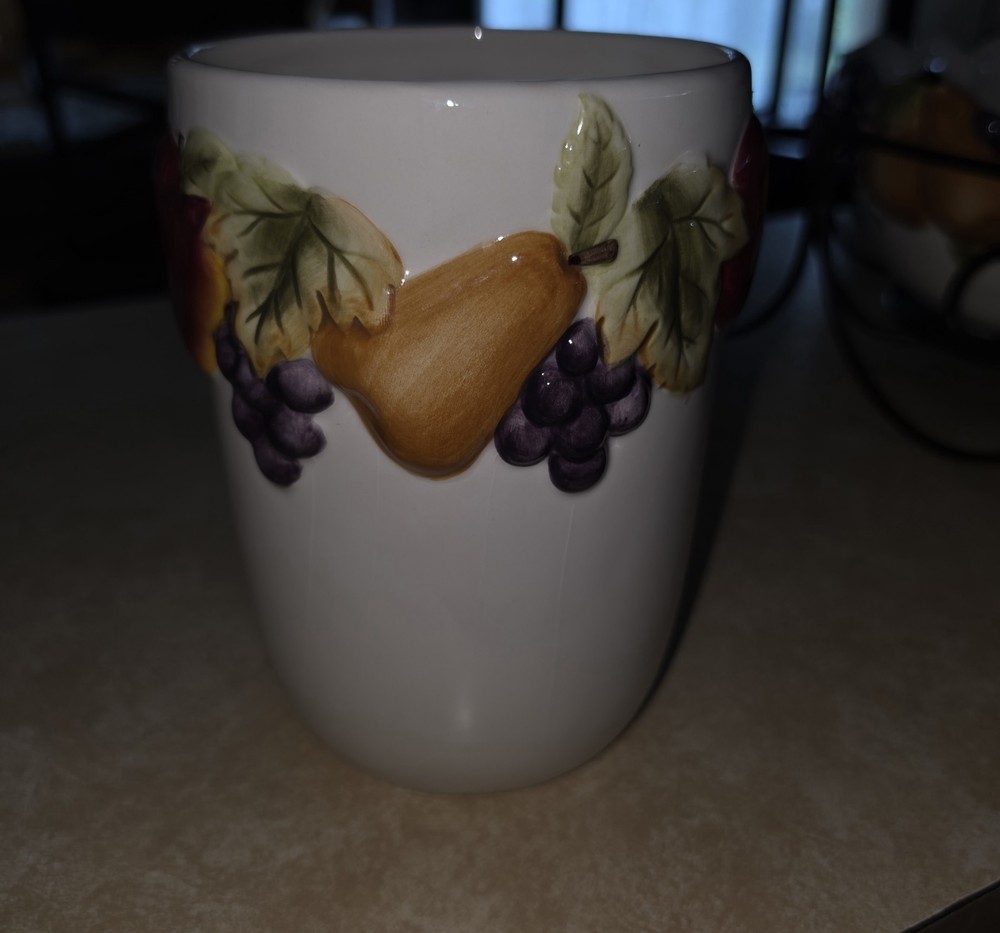 Rare! Home Interiors Sonoma Villa Utensil Holder / vase