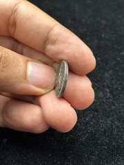 Ancient Kushan Solid Silver Dinar of Emperor Vima Kadphises Coin Good Condition